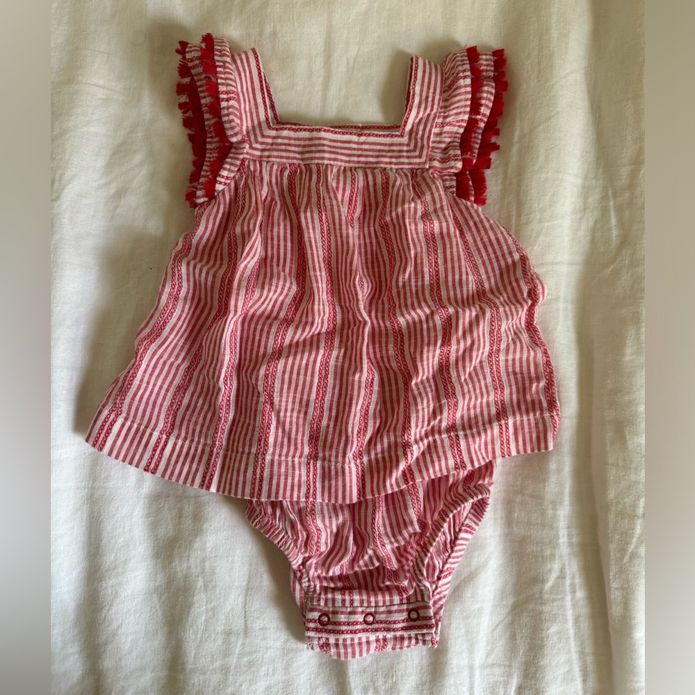 Cat and jack Independence Day July 4th romper 12m